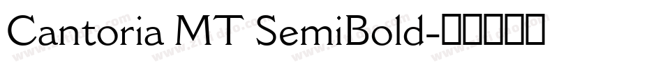 Cantoria MT SemiBold字体转换